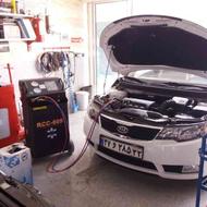 شارژ گاز کولر خودرو اتومبیل ماشین با دستگاه فول اتومات