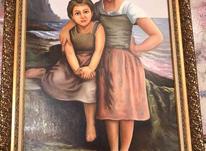 تابلو نقاشی طرح 2 خواهر در شیپور-عکس کوچک