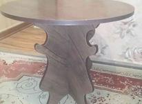 میز دایره چوبی در شیپور-عکس کوچک