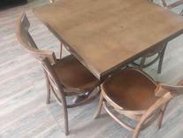میز و صندلی چوبی مناسب کافه و رستوران در شیپور