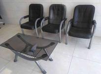 6عددصندلی اداری،یک میز وسط،ویک صندلی مدیریت در شیپور-عکس کوچک