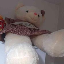 خرس یک متری پولیش خارجی کاملا نو مناسب هدیه دادن وسیسمونی در شیپور