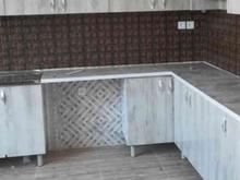 کابینت فلزی درب چوب دارای باکس ماشین و جای هودویخچال در شیپور