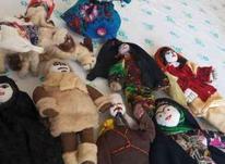 تعدادی عروسک‌دست ساز پارچه ای سنتی بدون خطر برای کودکان در شیپور-عکس کوچک