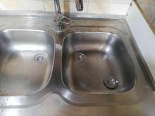 سینک ظرفشویی 60×120 استیل البرز دو لگنه سالم در شیپور