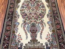 یک تخته قالی پرده ای قم کرک ریز بافت 60 رج کامل در شیپور