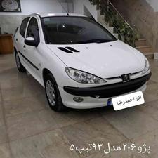 پژو 206 (تیپ5) 1395 سفید