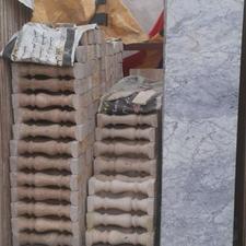 نرده صراحی شکلاتی سفید 70سانت