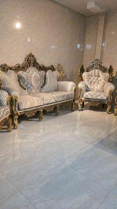 مبل سلطنتی 7نفره تاج دار بقیمت تولید در گروه خرید و فروش لوازم خانگی در قزوین در شیپور-عکس1