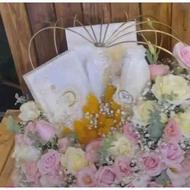 تزئین وسایل بله برون همراه گل آرایی کامل مراسم