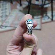 انگشتر نقره فیروزه دست ساز عراقی