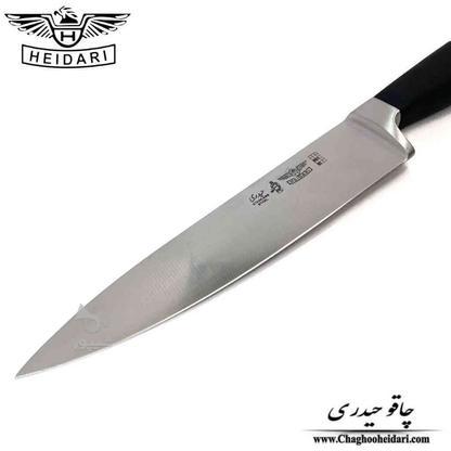 چاقو آشپزخانه راسته دسته اسفنجی مشکی حیدری اصلی در گروه خرید و فروش لوازم خانگی در تهران در شیپور-عکس1
