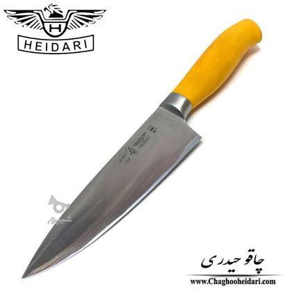 چاقو آشپزخانه فورج اسفنجی دسته زرد حیدری اصلی در گروه خرید و فروش لوازم خانگی در تهران در شیپور-عکس1