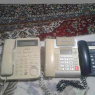 چندین دستگاه گوشی تلفن ثابت نیمه سالم و خراب