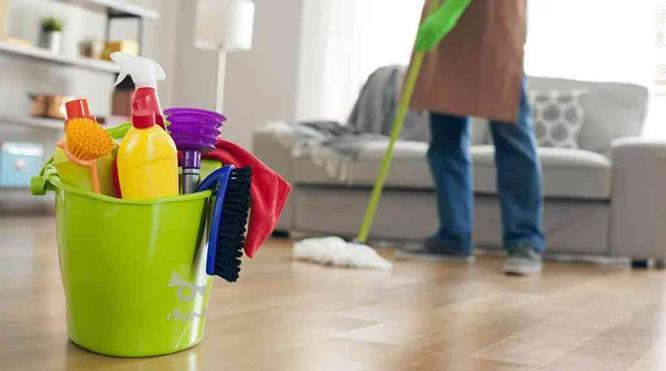 نظافت منزل توسط آقا و خانم