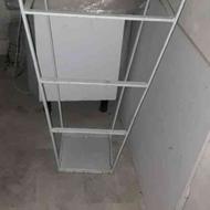 چهارپایه آهنی محکم آینه دستشویی رادیاتور 15پره حمام سالم