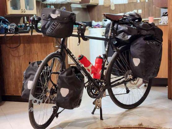 دوچرخه آمریکایی Trek 520 با تجهیزات کامل سفر تنه لارج در گروه خرید و فروش ورزش فرهنگ فراغت در اصفهان در شیپور-عکس1