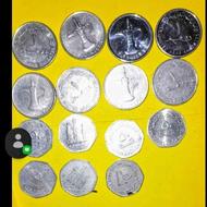 15 عدد سکه یک درهمی(سکه شانس ) و 50 فلسا امارات