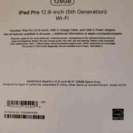 iPad Pro 12.9 inch 128 G . 5th generation . WIFI