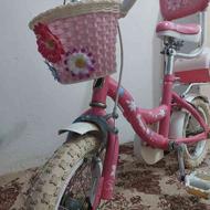دوچرخه دخترانه سایز12 کم کارکرد بدون پوسیدگی درحدنو