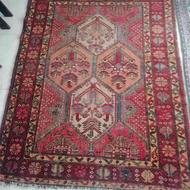یک قالیچه قدیمی دست بافت پشمی 2x1.5