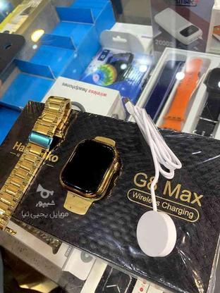 ساعت هوشمند بند استیل طلایی در گروه خرید و فروش موبایل، تبلت و لوازم در مازندران در شیپور-عکس1