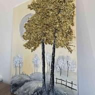 تابلو‌‌ نقاشی درخت برجسته