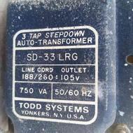 Todd Systems Inc. با ولتاژ خروجی 105 ولت و ورودی188/260