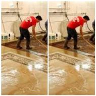 خدمات نظافتی مترل شستشوی فرش در کار مترل
