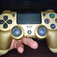 دسته طلایی PS4 اصلی در حد اکبند