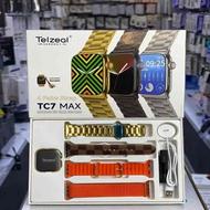 ساعت هوشمند Tezeal TC7 max با 4 بند طلایی