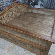 تخت سنتی چوبی 150*200