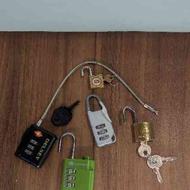 قفل چمدان، قفل رمزی قفل کوله ، قفل کلیددار کوچک کیف