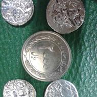 چهار عدد سکه نقره قدیمی