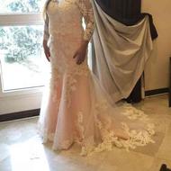 لباس عروس کاملا سالم و ژورنالی، سایز 40-42