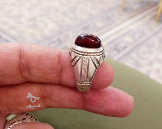 انگشتر نقره عقیق سرخ یمن ری احمد یک در گروه خرید و فروش لوازم شخصی در تهران در شیپور-عکس1