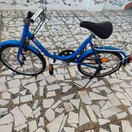 دوچرخه مسافرتی تاشو ...رنگ آبی