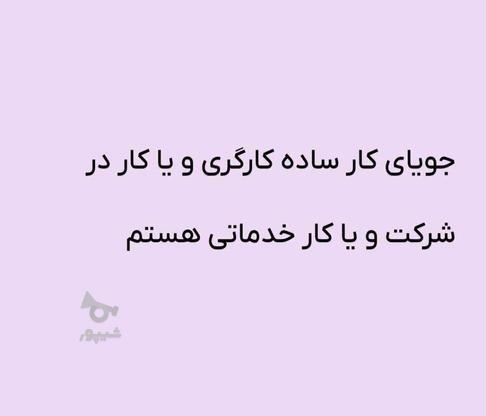 جویا و نیازمند کار ساده کارگری در شرکت یا کار کارگری هستم در گروه خرید و فروش استخدام در قزوین در شیپور-عکس1