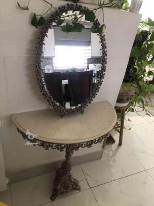آینه برنز با پشت مخل و صفحه سنگ سالم در گروه خرید و فروش لوازم خانگی در مازندران در شیپور-عکس1