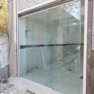 نصب شیشه سکوریت ابعاد 2.5 ارتفاع عرض 3.5