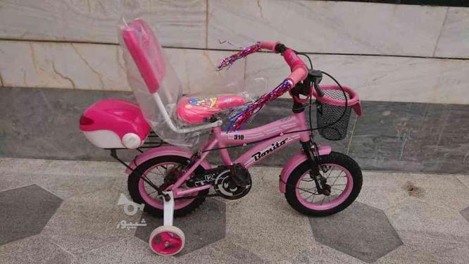 دوچرخه دخترانه سایز 12 در گروه خرید و فروش ورزش فرهنگ فراغت در مازندران در شیپور-عکس1