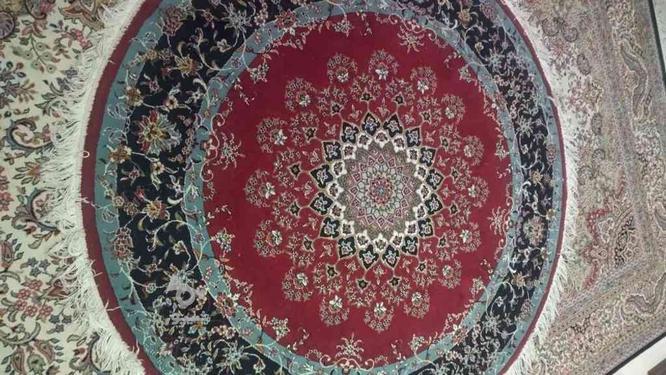 فرش ماشینی گرد کاملا سالم اندازه 1.5 در 1.5 در گروه خرید و فروش لوازم خانگی در تهران در شیپور-عکس1