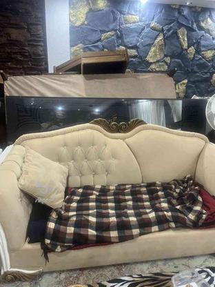 دو دست مبل (امریکایی گردو 7 نفره) کاناپه نراد 2 عدد در گروه خرید و فروش لوازم خانگی در مازندران در شیپور-عکس1