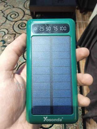 پاوربانک 10000میلی امپر همراه با سیم و پنل خورشیدی در گروه خرید و فروش موبایل، تبلت و لوازم در گیلان در شیپور-عکس1