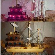 کشتی چوبی تازه ساخته شده