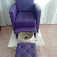 صندلی پدیکور و حوضچه با تجهیزات کامل