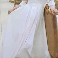 لباس عروس بسیار شیک به همراه شنل کتی کاردست درحد نو