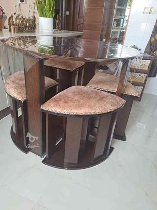 میز نهار خوری چهار نفره میز گرد در گروه خرید و فروش لوازم خانگی در اصفهان در شیپور-عکس1