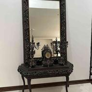 آینه و کنسول چوبی