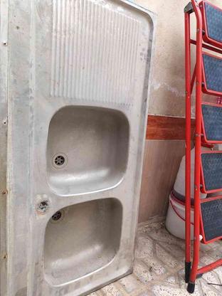 سینک ظرفشویی دوقلو در حد نو در گروه خرید و فروش لوازم خانگی در خراسان رضوی در شیپور-عکس1